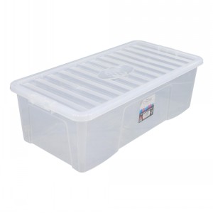 Wham Crystal Plastic Storage Box & Lid Size 17 (62 Litre)